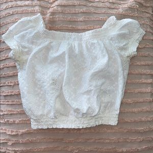 H&M White crop top! Size 2